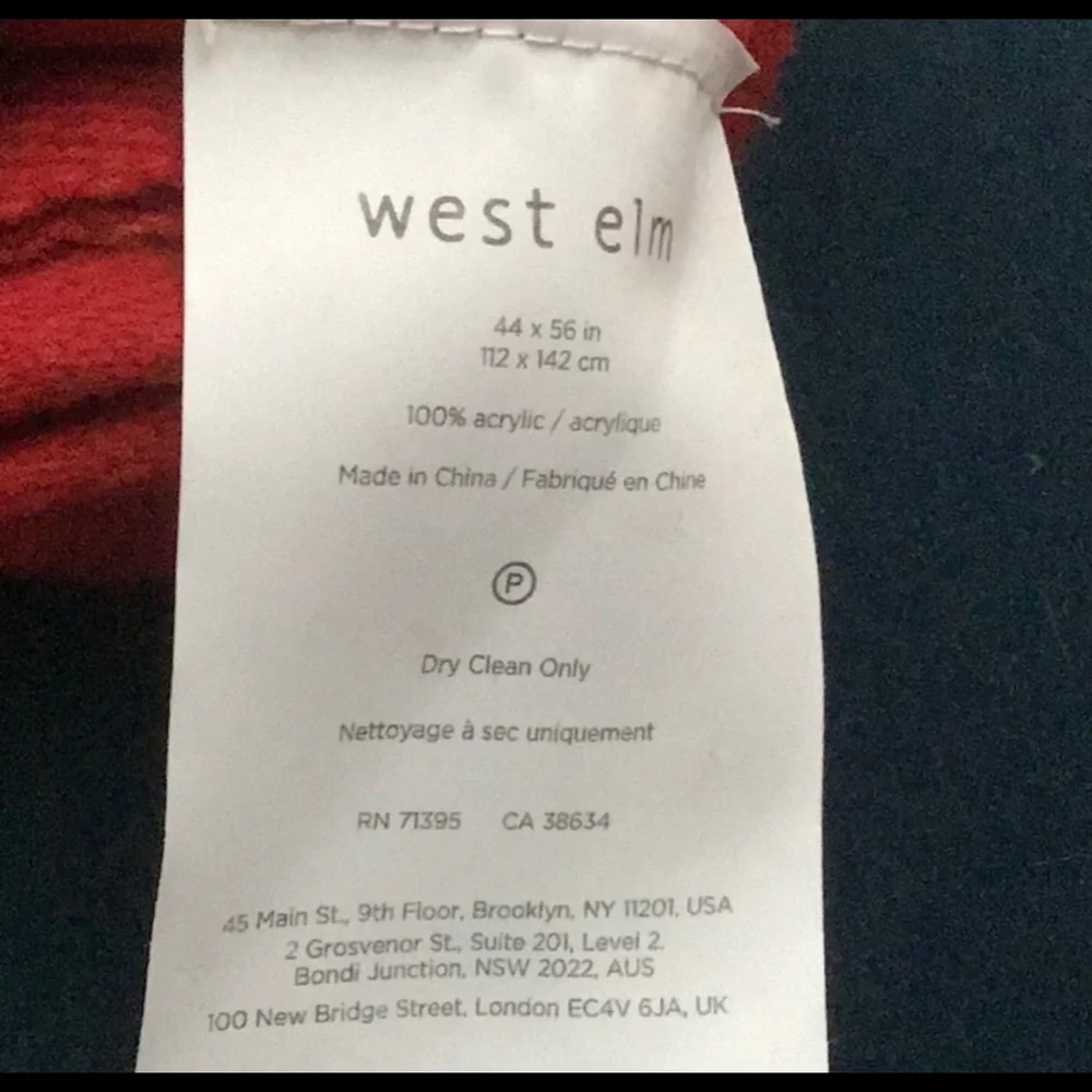 West Elm blanket